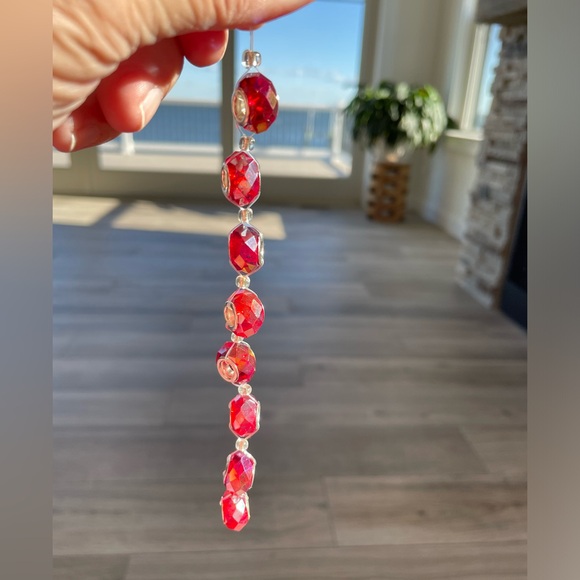 Mixed Red Multi Faceted Glass Bead Rondelles for Jewelry Craft Making - Picture 3 of 7